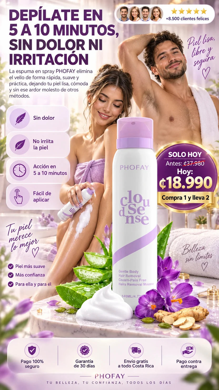 PHOFAY™ - Spray Depilatorio OFERTA 2X1