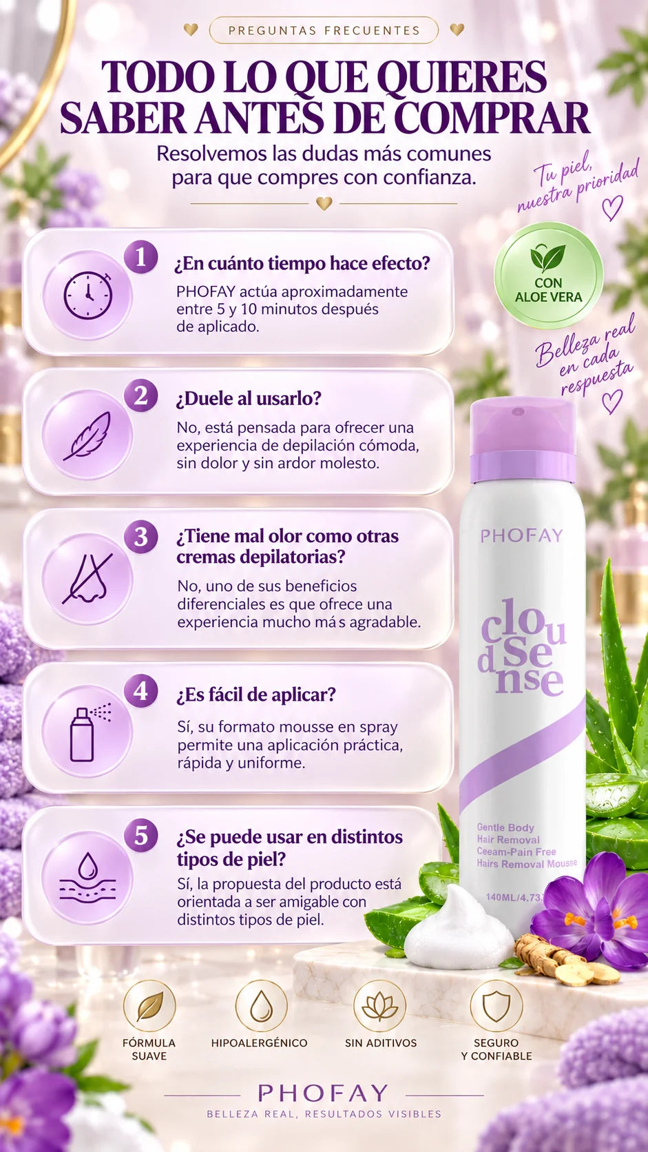 PHOFAY™ - Spray Depilatorio OFERTA 2X1