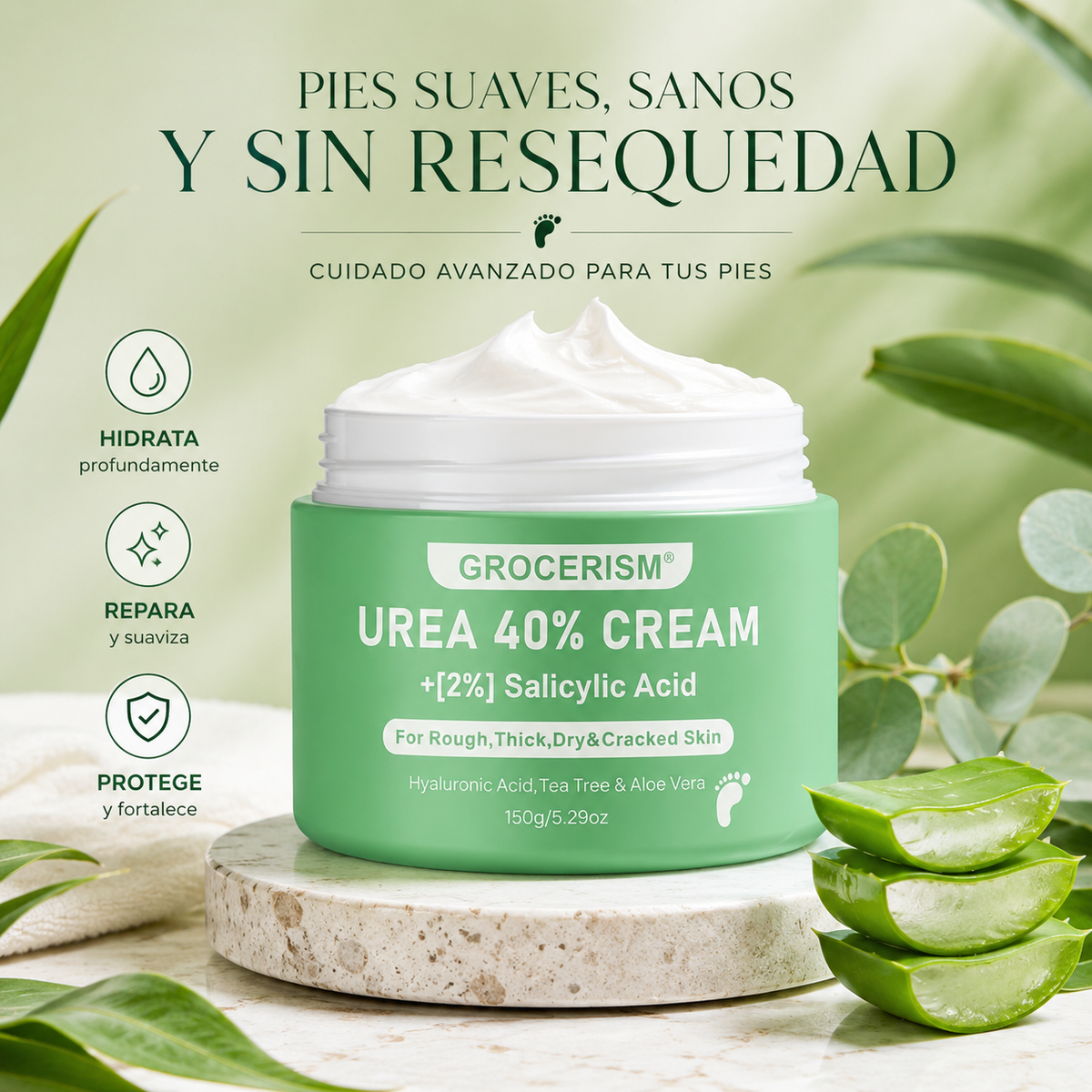 GROCERISM® UREA CREMA ANTI RESEQUEDAD