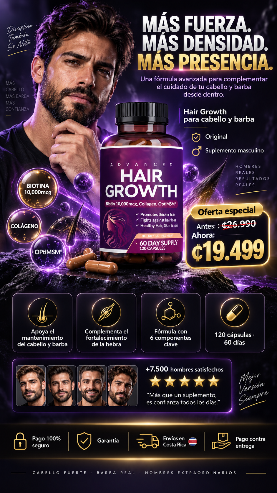 HAIR GROWTH ESTIMULANTE Y FORTALECEDOR