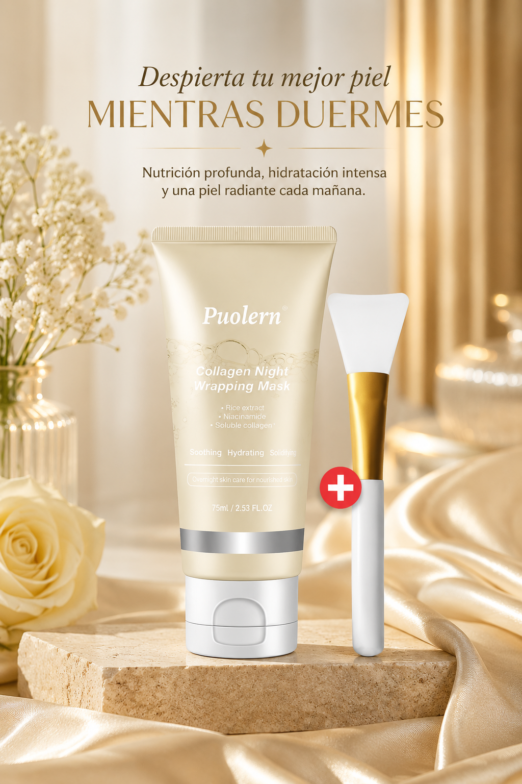 Puolern® - Mascarilla de colageno rejuvenecedora