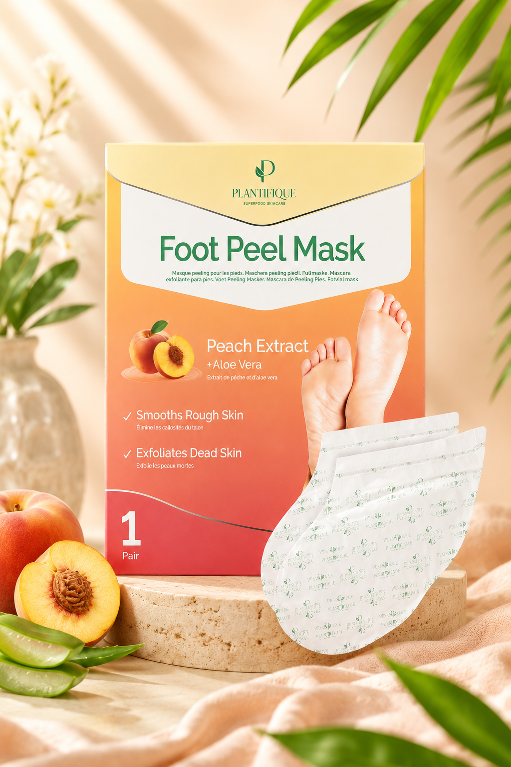 FOOT PEEL MASK® - Eliminador y renovador de piel x10 UNIDADES