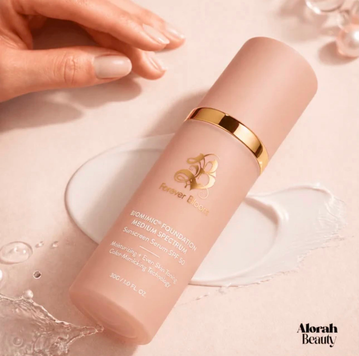 Forever Bloom - Base 4 en 1 con Antiedad y SPF 50